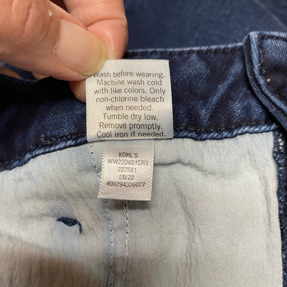 Women's Nine West Curvy Bootcut 12 Dark Wash boot cut Stretch Denim Jeans - Picture 8 of 8